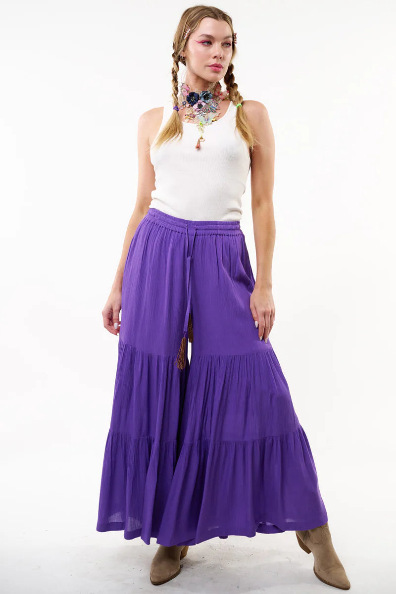 DREAM PANTS - Violet Stylish Elastic Waist Pants