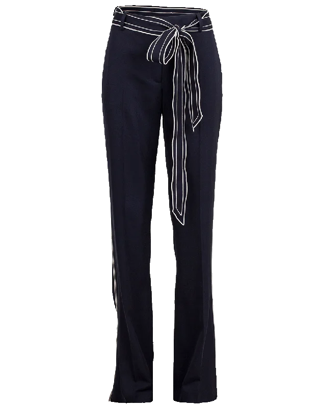 Front Split Pant Classic Cropped Pants