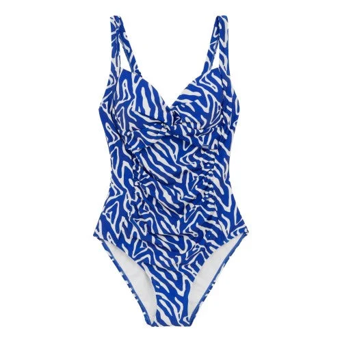 Regatta Womens/Ladies Sakari Tummy Control Seeksucker One Piece Swimsuit Color-Block Bikini