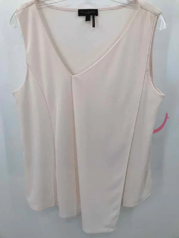 Pre-Owned Donna Karan Pink Size Large Tank Top lace tank top