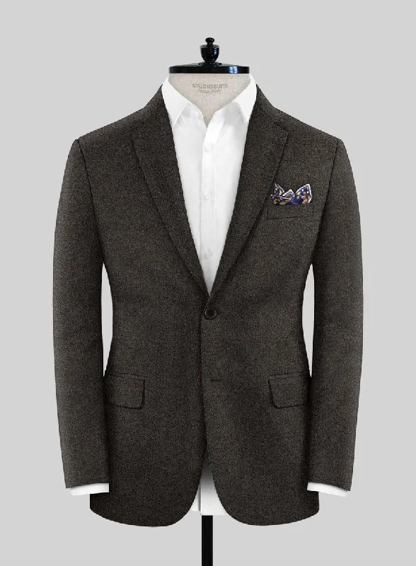 Loro Piana Giulio Wool Jacket Notch Collar Peter Pan Collar Cowl Neck