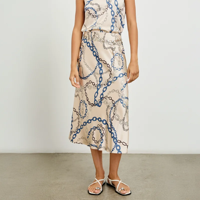 Anya Midi Skirt silk skirt smooth