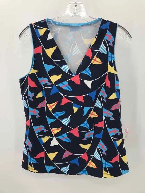 Pre-Owned J Mclaughlin Navy Size Small Tank Top basic tank top