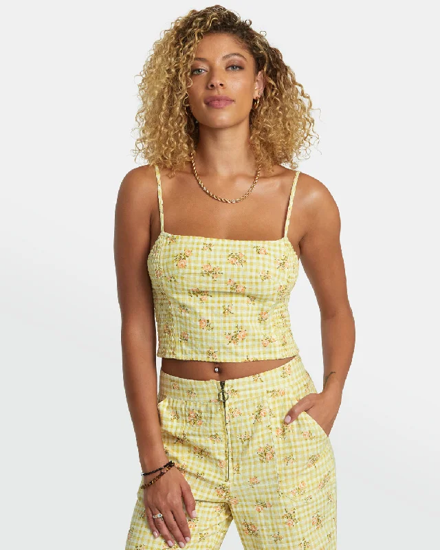 United Tank Top - Golden floral tank top