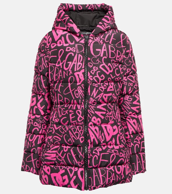 Dolce&Gabbana Logo-print jacket Knit Fabric Woven Fabric Fleece Fabric