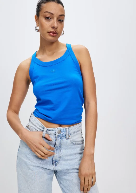 BLUE ADIDAS TANK TOP fashionable tank top