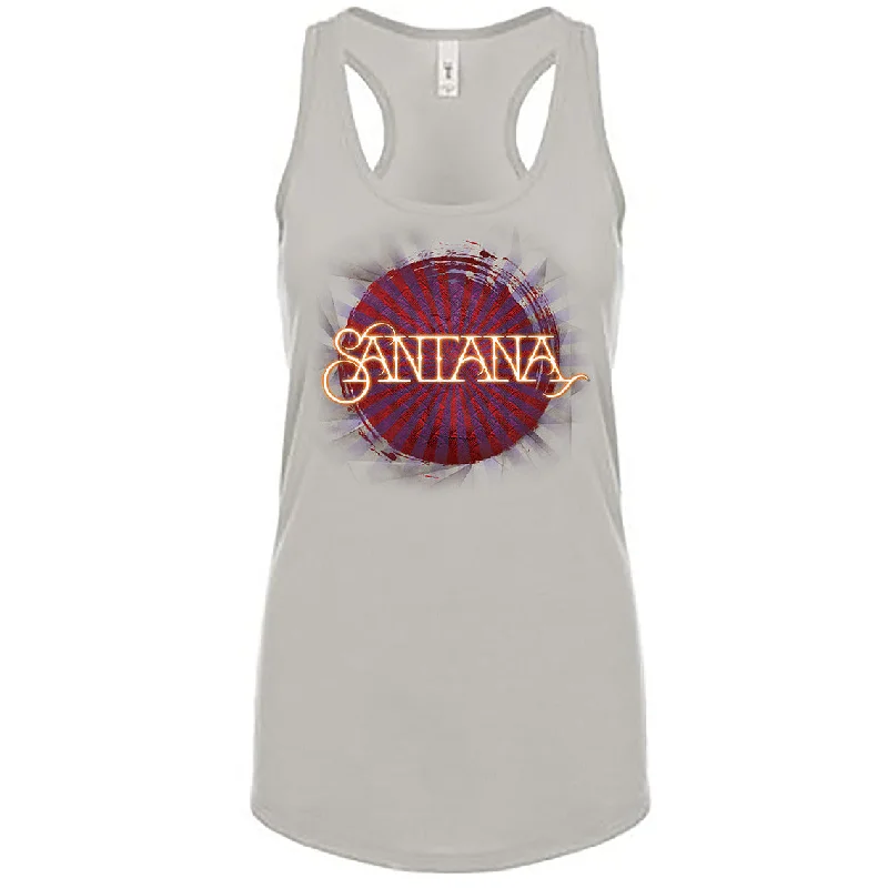 Santana - Burst Ladies Racerback Tank Top lace back tank