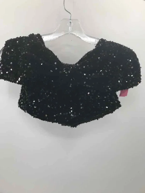 Pre-Owned GB Black Size Medium Sequin Strapless Tank bronze tank top