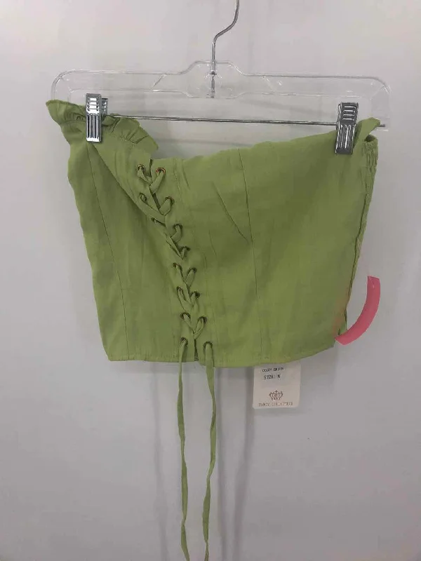 Pre-Owned Muy Muy Fancy Collection Green Size Medium Strapless Tank crossback tank top