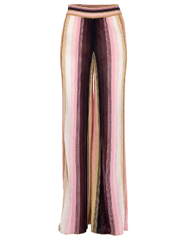 Striped Pull On Pant Fashionable Sporty Pants