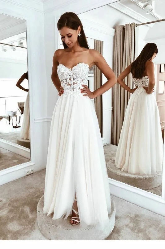 A Line Sweetheart Lace Top Summer Bridal Gown with Tulle Skirt DMW37 velvet skirt luxury