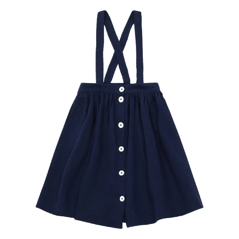 Skirt with Braces elastic waist skirt