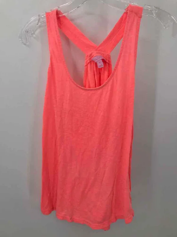 Pre-Owned Lilly Pulitzer Orange Size Small Tank Top soft tank top
