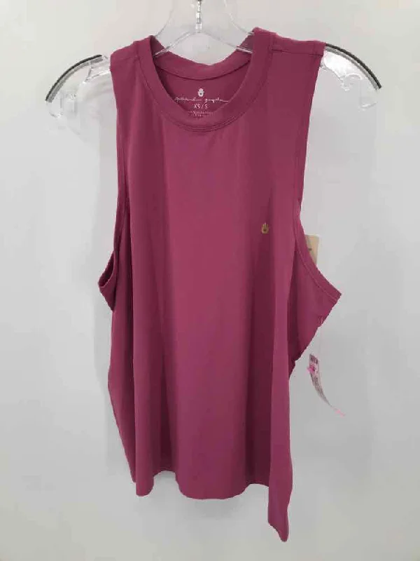 Pre-Owned Spiritual Gangster Pink Size XS/S Tank Top mesh tank top