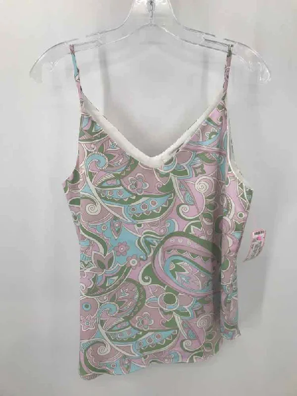 Pre-Owned Jean-Pierre Klifa Purple Size Large Printed Tank Top bold tank top