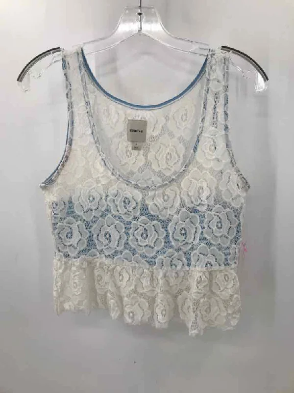 Pre-Owned Maeve White Size Small Tank Top cozy tank top