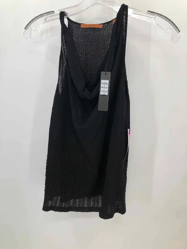 Pre-Owned Essendi Black Size Large Tank Top cozy tank top