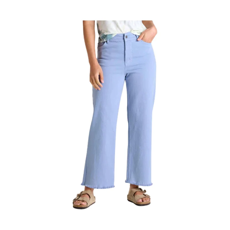 Toad & Co Women's Balsam Seeded Cutoff Pant - Weathered Blue - ONLINE STORE CREDIT/EXCHANGE ONLY Comfortable Denim Pants