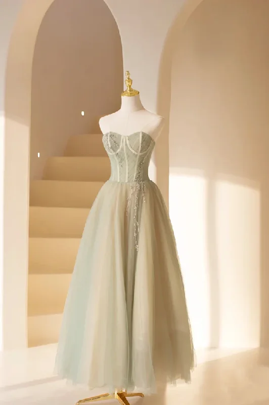 Elegant Sweetheart Strapless A-Line Formal Party Dress,DP1742 Tunics Business professional