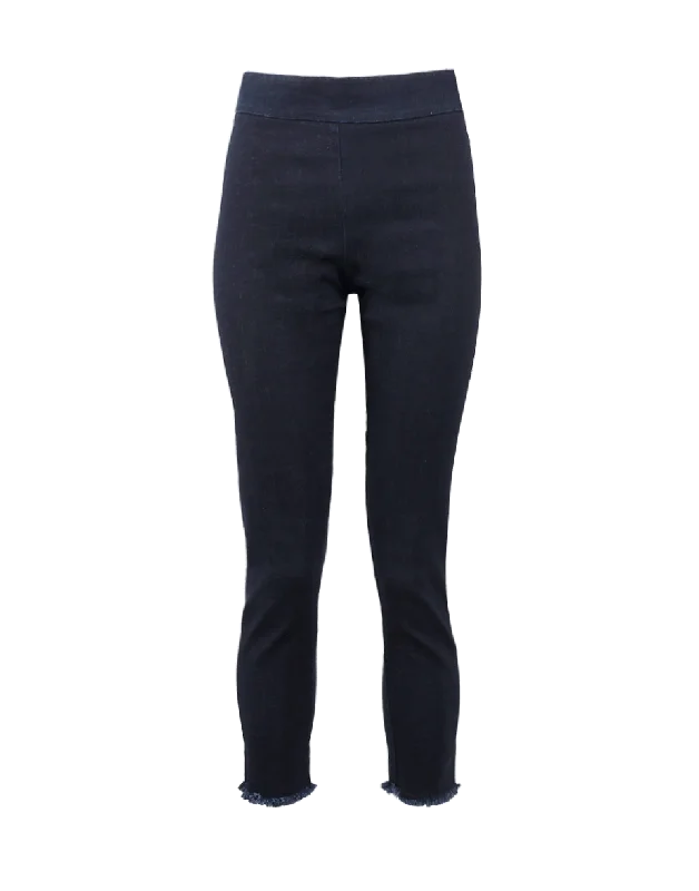 Skinny Pull On Ankle Pant Soft Stretch Trousers