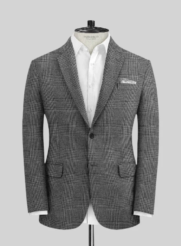 Solbiati Gray Prince Linen Jacket Tailored Jacket Straight Jacket A-Line Jacket