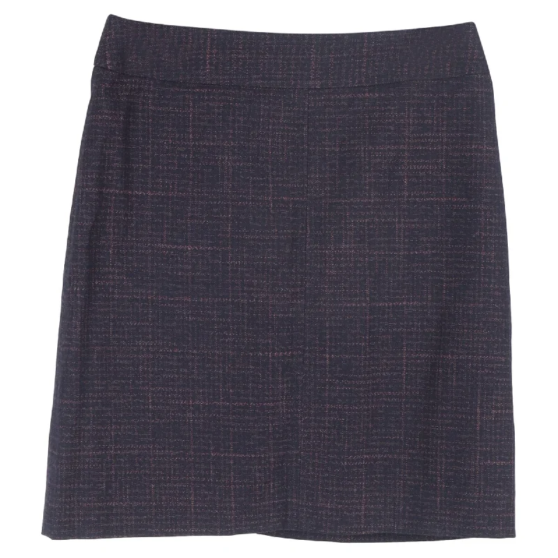 See by Chloé Plaid Mini Skirt in Navy Blue Cotton corduroy skirt durable
