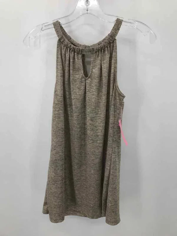 Pre-Owned INC Gold Size Small Tank Top teal tank top