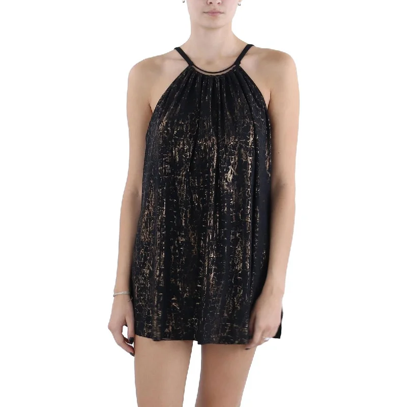 Magicsuit Womens Metallic Underwire One-Piece Swimsuit Chic Swimsuit Cover-Up