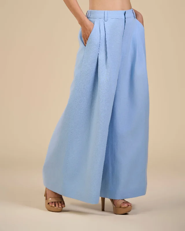 Blue Rose Flared Pants Lightweight Jogger Pants
