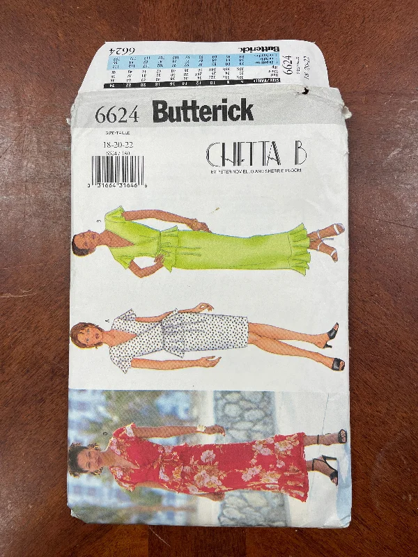 2000 Butterick 6624 Pattern - Women's Top and Skirt FACTORY FOLDED chiffon skirt flowing