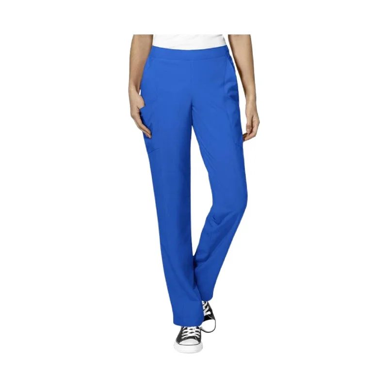 Wonderwink Women's Full Elastic Scrubs Pants - Royal Classic Pleated Pants
