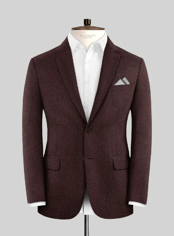 Fresco Wine Wool Jacket Cotton Jacket Linen Jacket Terry Jacket
