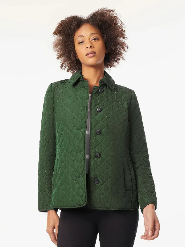 Five-Button Quilted Jacket Fleece Jacket Down Jacket Feather Jacket