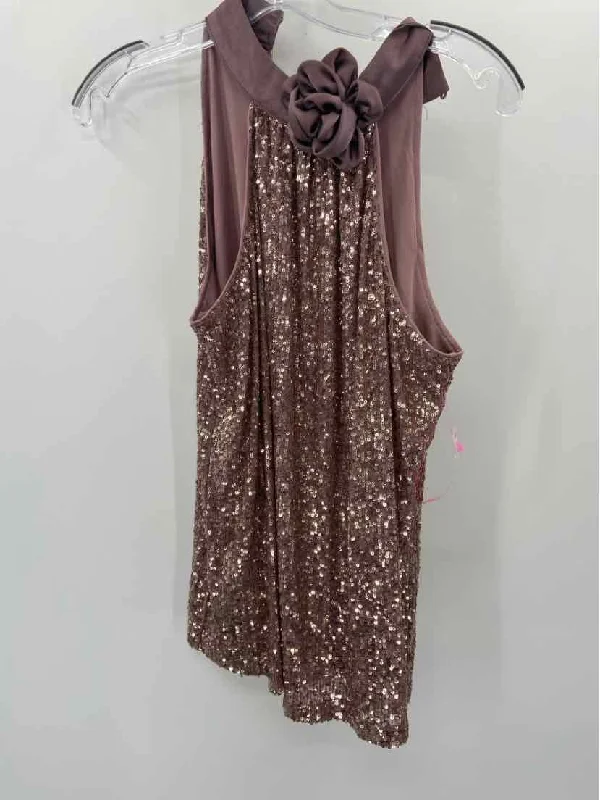 Pre-Owned Cable & Gauge Purple Size Medium Sequin Tank Top cute tank top