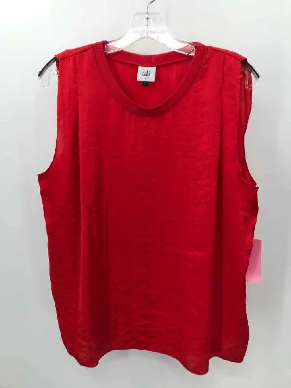 Pre-Owned Cabi Red Size Small Tank Top breathable tank top