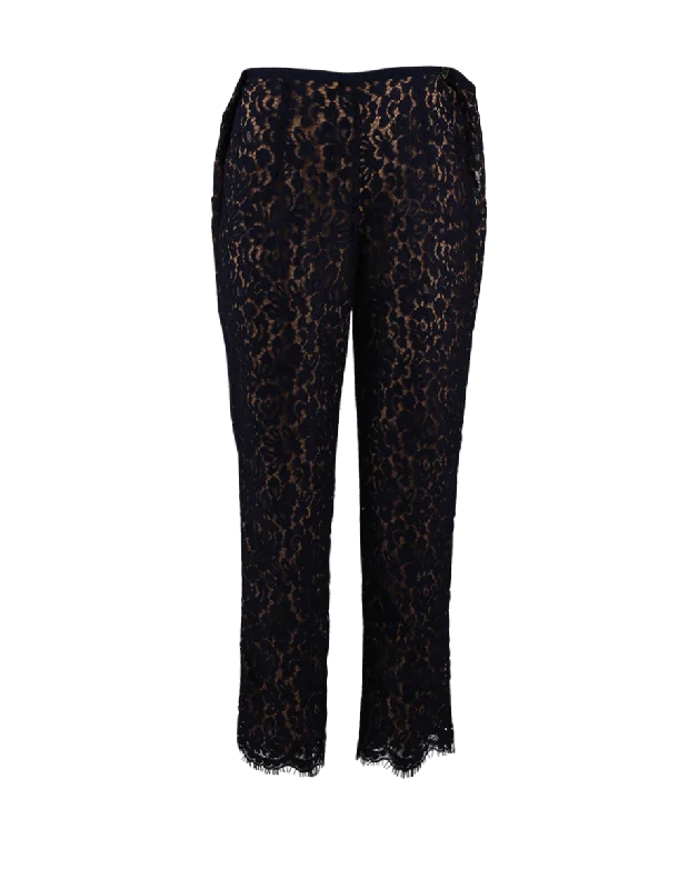 Skinny Lace Pant Chic Capri Pants