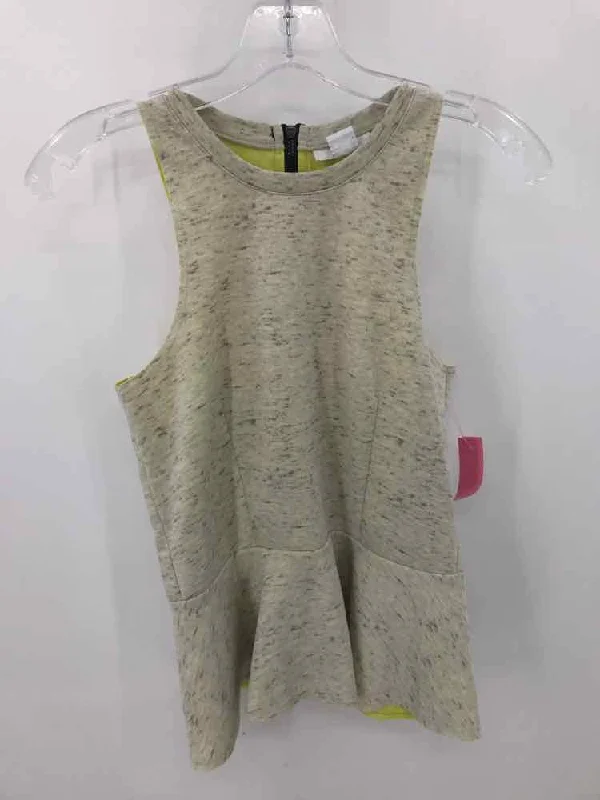 Pre-Owned Bar III Green Size Small Tank Top lemon yellow tank