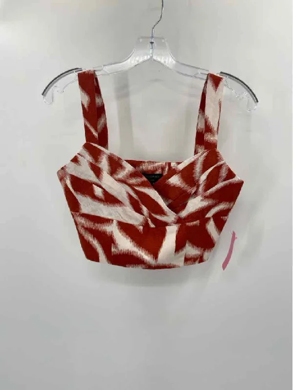 Pre-Owned Banana Republic Orange Size 2 Tank Top lace back tank