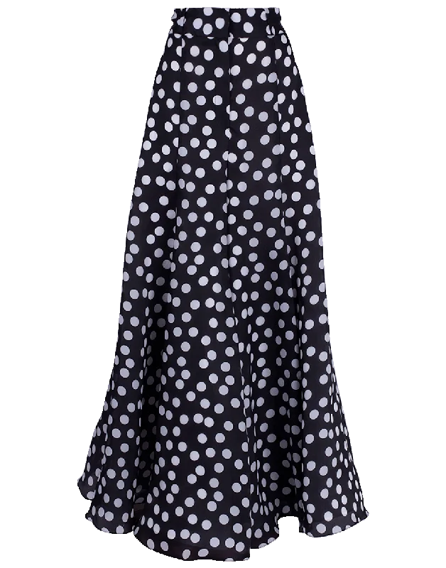 Polka Dot Palazzo Pant Formal Dress Pants