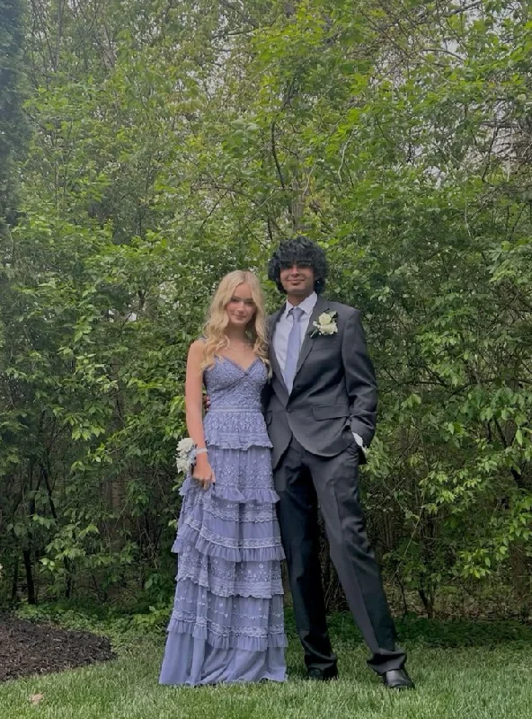A-Line V Neck Tulle Lace Long Party Dress Wedding Guest Dress,DP1910 Tunics Silk luxurious A-Line V Neck Tulle Lace Long Party Dress Wedding Guest Dress,DP1910 Tunics Silk luxurious