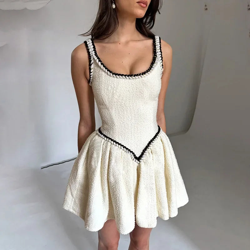 Advbridge Summer Fashion A-line Slim Mini Dress for Women Elegant Sleeveless Draped Evening Party Dress 2025 New Club Sexy Dresses Tunics Trousers formal Advbridge Summer Fashion A-line Slim Mini Dress for Women Elegant Sleeveless Draped Evening Party Dress 2025 New Club Sexy Dresses Tunics Trousers formal